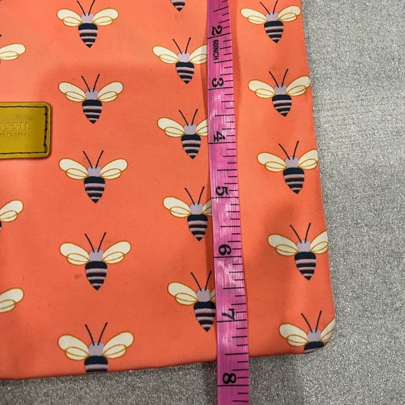 Fossil Coral Bee Print PVC Makeup Pouch - Picture 7 of 7